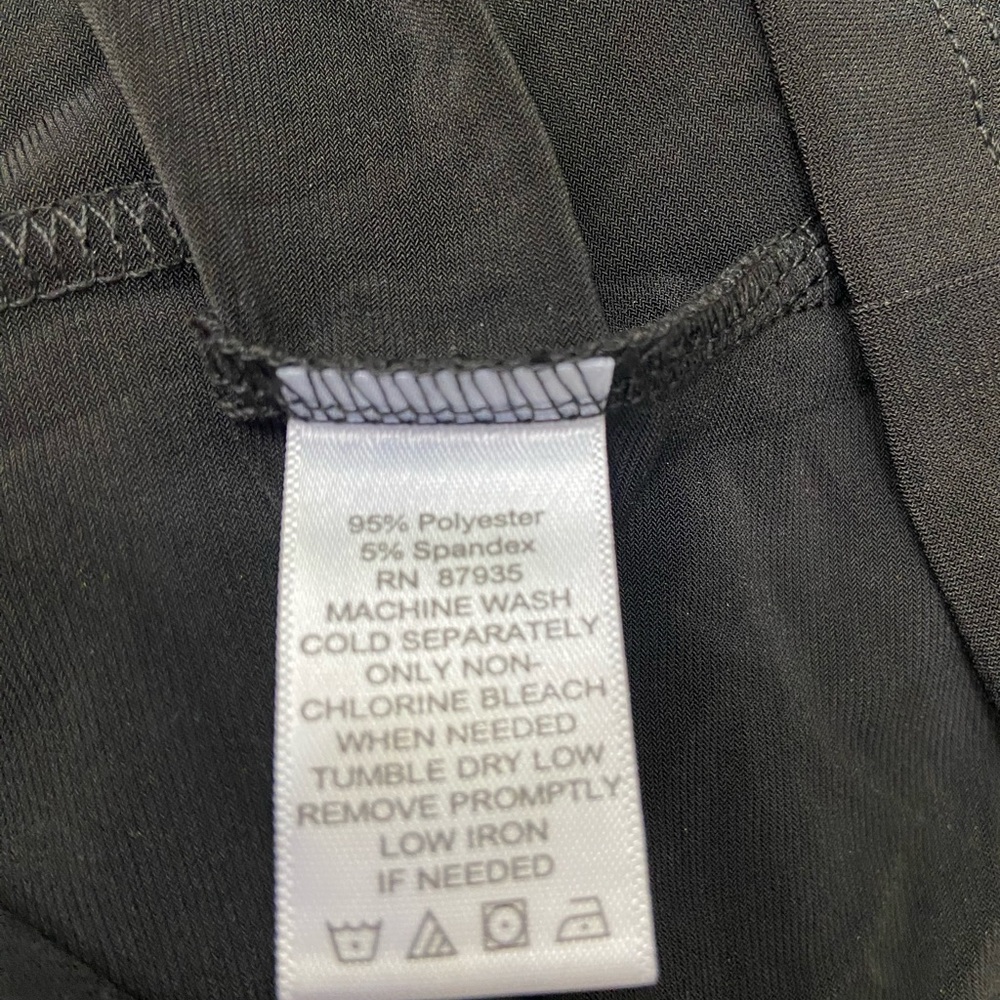 Elegant Black Ruched Women's Top high neck long sleeve - Picture 8 of 8